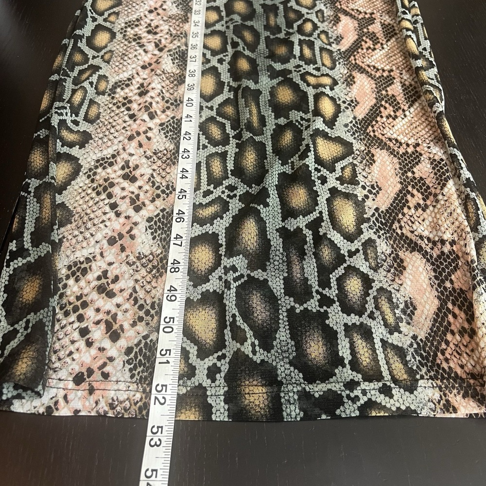 ALEJANDRO COLLECTION Snakeskin Mesh Bodycon Maxi Dress Sz Small Sleeveless *READ - Picture 9 of 9